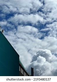 Sydney, Australia 09.15.2022: Urban Abstract Building And Clouds Background 