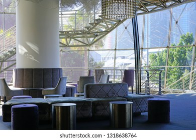 SYDNEY, AUSTRALIA -12 JUL 2018- View Of The Sydney Lyric Theatre, A Performing Arts Venue Part Of The Star Complex In Darling Harbour, Sydney, New South Wales. 