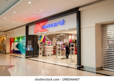 Sydney, Australia 2021-05-14 Entrance To Kmart Retail Store In Westfield Miranda