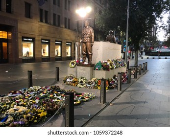 SYDNEY, AUSTRALIA - 30 MARCH 2018 - Sydney Cenotaph In Martin Place (landscape).