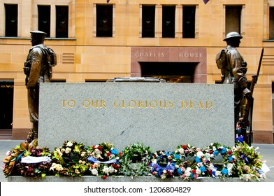 SYDNEY, AUSTRALIA - April 4, 2018: Sydney Cenotaph Of World War I