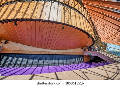 SYDNEY, AUSTRALIA - AUGUST 20, 2018: Sydney Opera House Interior On A Sunny Day.