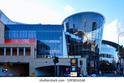 Sydney, Australia - Jan. 27, 2018: Architecture, Sydney Lyric Theatre By Darling Harbour, Sydney, Australia.