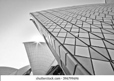 Sydney, Australia - January 23 : View of Sydney skyline and Opera House in a sunny day on January 23, 2015 in Sydney, Australia.