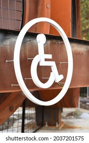 SYDNEY, AUSTRALIA - Jul 30, 2021: The Disability Sign On A Building