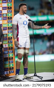 SYDNEY, AUSTRALIA - JULY 16: Courtney Lawes Thanks The Crowds After Game Three Of The International Test Match Series Between The Australian Wallabies And England At The SCG