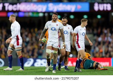 SYDNEY, AUSTRALIA - JULY 16: Courtney Lawes Looks At The Score Board During Game Three Of The International Test Match Series Between The Australian Wallabies And England At The SCG