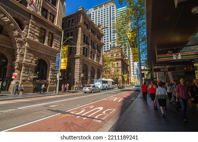 Sydney, Australia - March 20th 2013: The Cenotaph On The Martin Place, NSW War Memorials Register