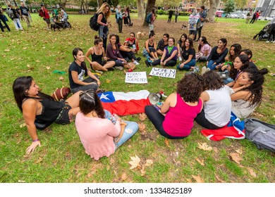 
SYDNEY, AUSTRALIA - March 9 2019: International Women's Day March And Rally Organised By Unions NSW And An Alliance Of Workers, Students And Women's Organisations Marching Through CBD To Belmore Park