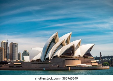 Sydney, Australia - November 10, 2015: The Sydney Opera House is a multi-venue performing arts centre identified as one of the 20th century's most distinctive buildings
