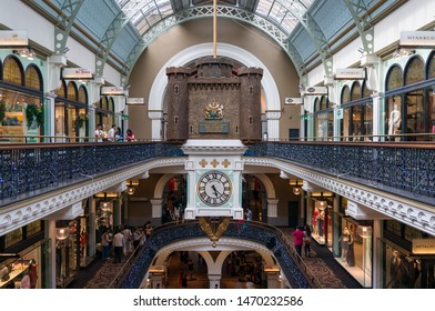 Sydney, Australia - November 22, 2014: Queen Victoria Building Shopping Mall With Christmas Decoration