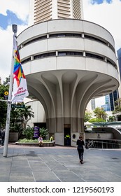 Sydney, Australia, NSW - November, 2012 - The MLC Centre Is A Skyscraper Office Building, A Stark White, Modernist Column In An Octagonal Floorplan At Martin Place.