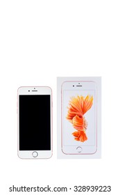 SYDNEY, AUSTRALIA - OCTOBER 19, 2015. Hand on the new Apple Iphone 6s on white background. The iPhone is the top-selling phone of any kind in some countries