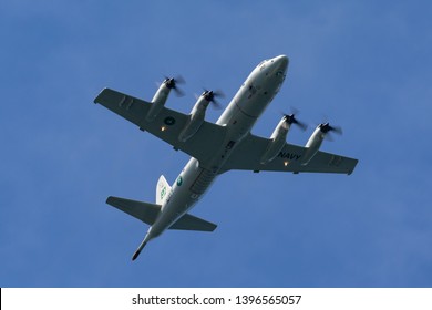 Sydney, Australia - October 5, 2013: Pakistan Navy Lockheed P-3C Orion Maritime Patrol Aircraft.