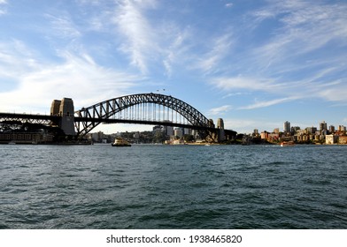 Sydney, Australia - October 5 2015: The Sydney Harbor Bridge on a clear day