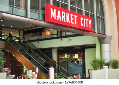 SYDNEY, AUSTRALIA. – On August 29, 2012. - Market City Shopping Mall Building, Located At The Southern End Of The Sydney Central Business District Includes Much Of Chinatown.