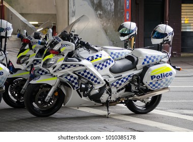 SYDNEY, AUSTRALIA – On January 26, 2018. – New South Wales Police Motorcycle.