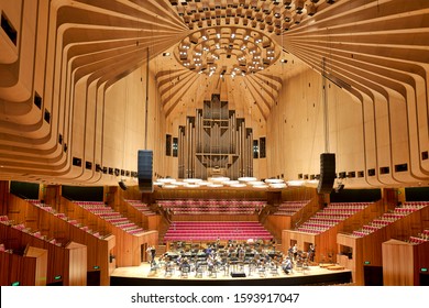 Sydney Australia. Opera House the Main Concert Hall. Sydney Australia August 2019