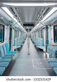 Sydney, Australia - September 19, 2019: Empty Seat Of Sydney Metro Train.