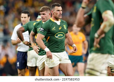 SYDNEY, AUSTRALIA - SEPTEMBER 3: Jesse Kriel Of South Africa Looks On During The Rugby Championship Match Between The Australia Wallabies And South Africa Springboks At Allianz Stadium