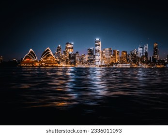 Sydney by night, Harbour Bridge, NSW, Australia - Powered by Shutterstock