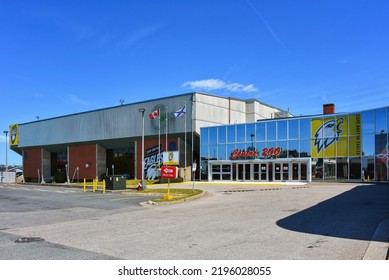 Sydney, Canada - August 6, 2022: Centre 200 Is A Sports, Entertainment And Convention Facility And Is Currently The Home Of The Cape Breton Eagles, A Quebec Major Junior Hockey League Hockey Team.