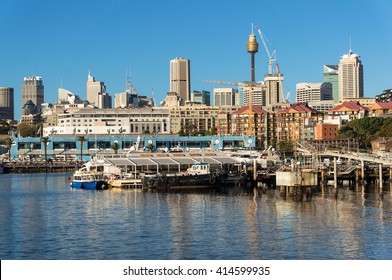 Sydney CBD city view of Sydney Fish Market and Central Business District with Sydney Tower Centrepoint. Office, commercial and residential skyscraper buildings of Sydney, NSW, Australia - Shutterstock ID 414599935