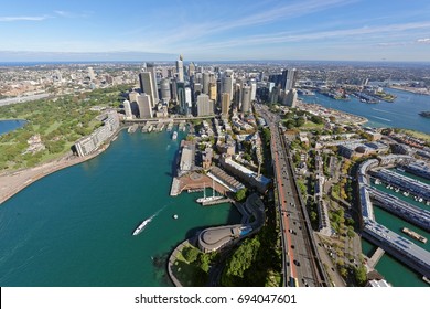 Sydney CBD Viewed From Above Dawes Point