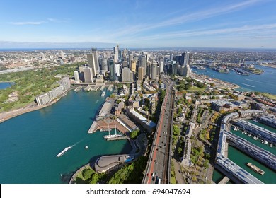 Sydney CBD Viewed From Above Dawes Point