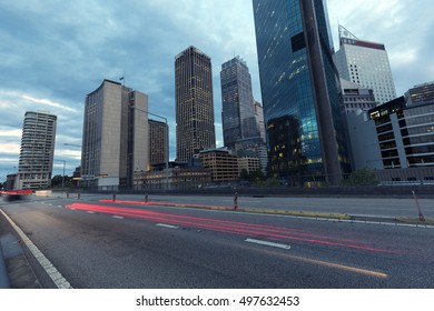 
Sydney City Building, Busy City Road