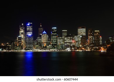 Sydney City At Night.