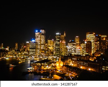 Sydney City In The Night With Beautiful Light