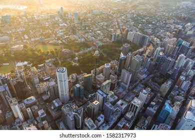 Sydney City Scape Central Business District From Air