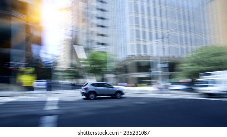 Sydney City Traffic, Busy Road