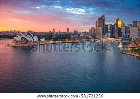 Sydney. Cityscape image of Sydney, Australia during sunrise.