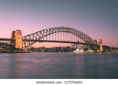 Sydney Harbor Bridge Sunset Stock Photo 1173756655 | Shutterstock