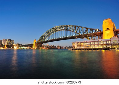 Sydney Harbor Bridge In Twilight