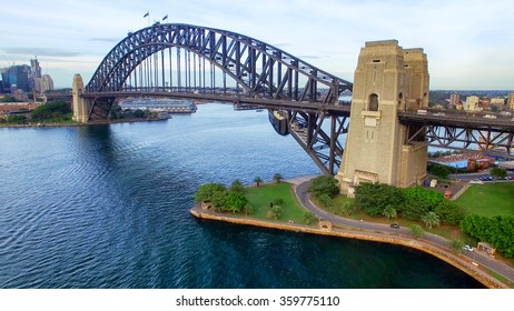 Sydney Harbour Bridge Aerial View.