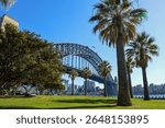 Sydney harbour bridge in bright sunshine, Austrlia