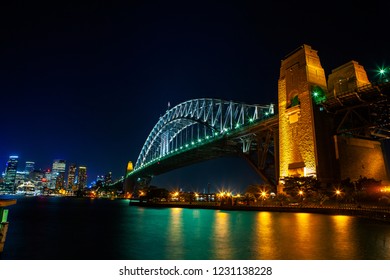 Sydney Harbour Bridge At Night