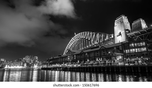 Sydney Harbour Bridge At Night