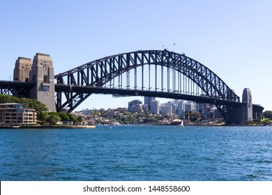 Sydney Harbour Bridge On A Sunny Day With North Sydney In The Background