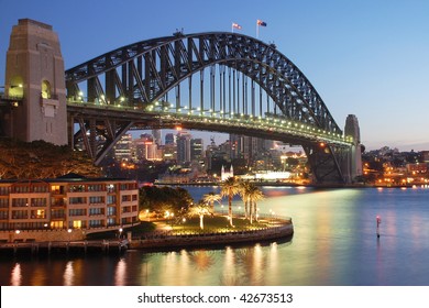 Sydney Harbour Bridge At Sunrise