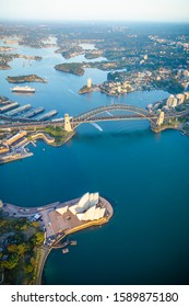 Sydney Harbour From High Above Aerial View