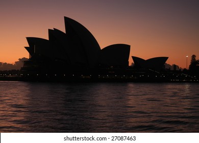 Sydney Opera House Silhouette Stock Photo (Edit Now) 11081956