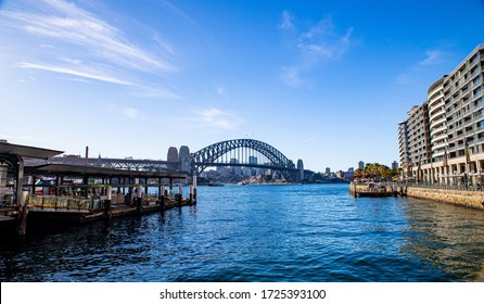 Sydney Harbour On A Nice Bright Sunny Day With Blue Skies And Blue Waters Of Sea