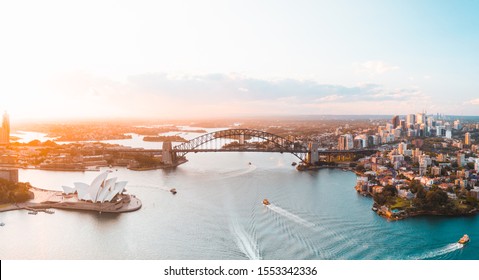 sydney harbour view at sunset - Powered by Shutterstock