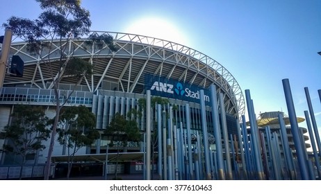 SYDNEY - MAY 5:  The ANZ Stadium View On May 5th 2014. In Sydney, Australia. 