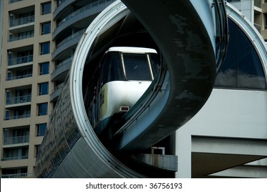 Sydney Monorail In Station