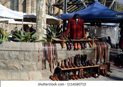 Sydney, New South Wales, Australia. June 2018. The Paddington Markets In Sydney. On Saturday The Church Grouds In Oxford Street Become A Market Area.